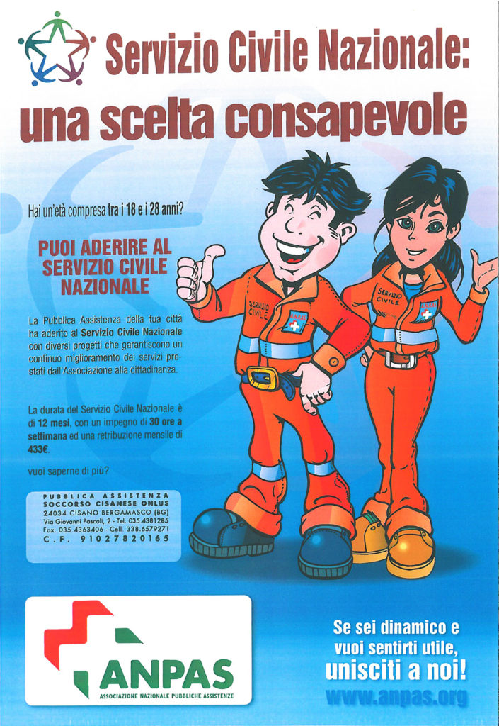 Servizio civile Soccorso Cisanese ANPAS